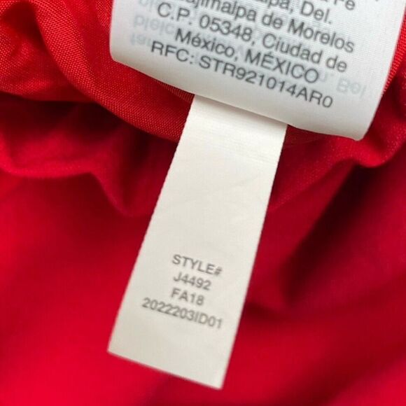 J CREW Skirt Womens 6 Red Sidewalk Pull-On Skirt Stretch Pockets J4492 - Picture 9 of 9